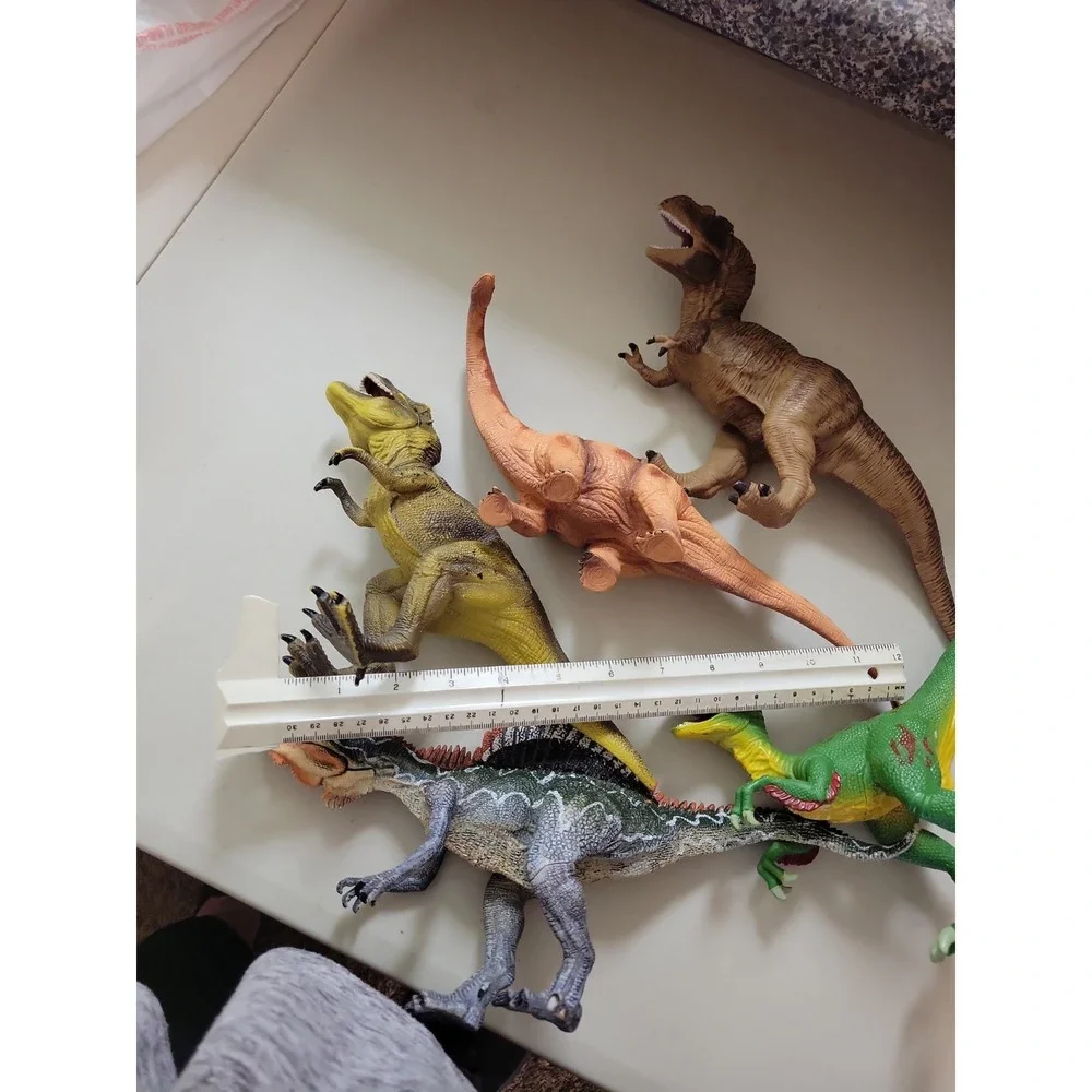 Hard rubber plastic Dinosaur Figures Prehistoric animals Dino
